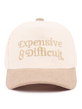 Expensive and Difficult Cream and Tan two tone cotton hat